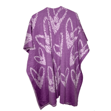 Load image into Gallery viewer, Purple Heart Ruana

